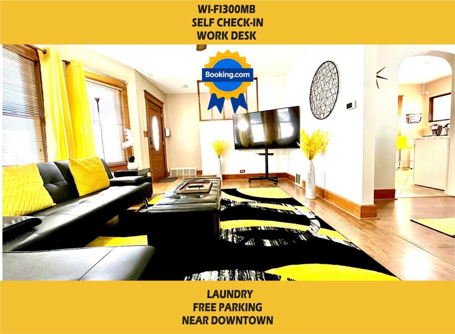 The Amber Retreat - Brooklyn Centre Comfort - Charming Space For Families, Couples & Business Travelers Near Downtown - With 300Mb Wifi, Parking & Self Check-In Cleveland Exteriér fotografie